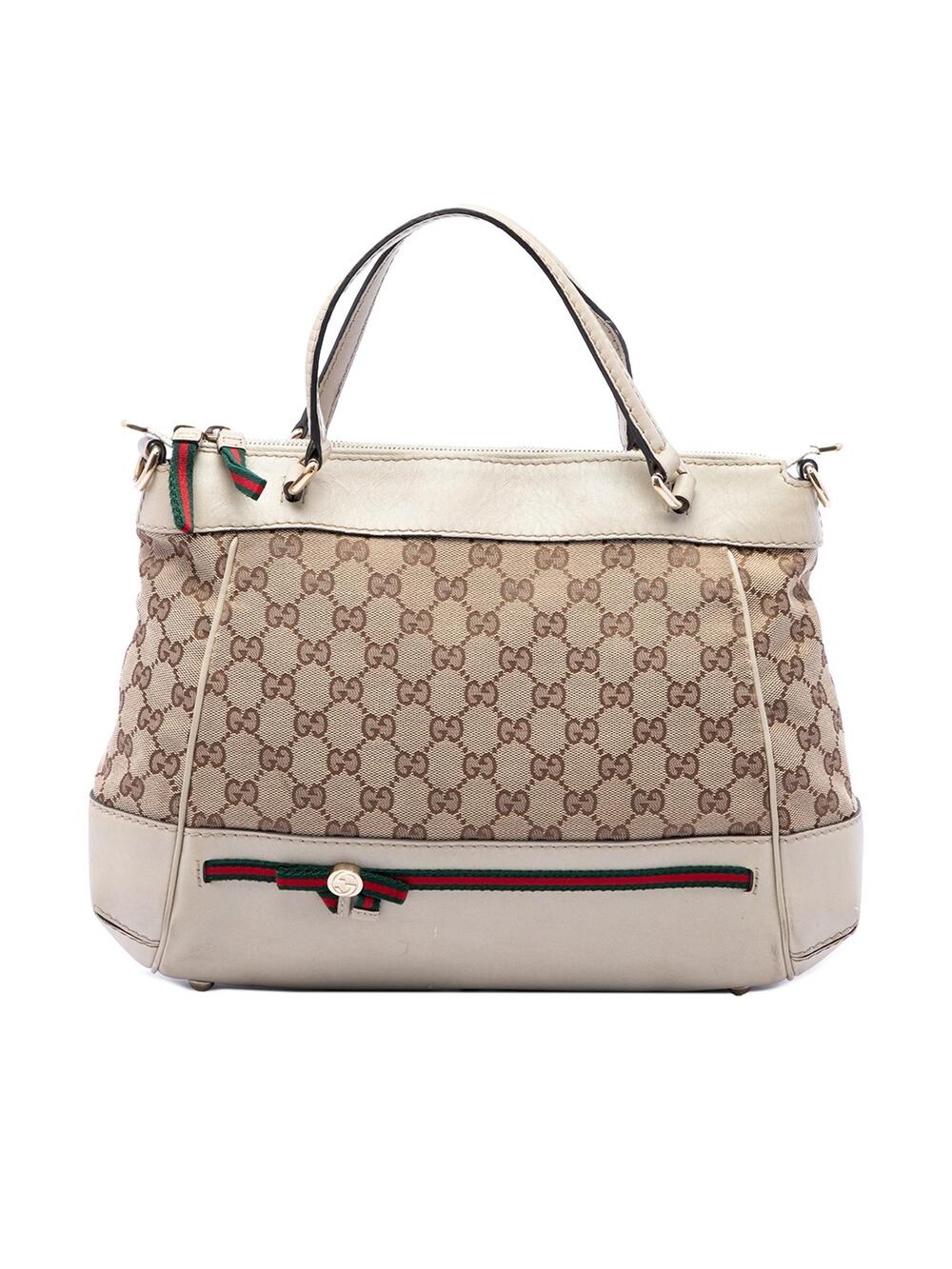 Gucci Gg Canvas Web Mayfair Satchel #361162G52B